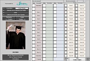 Capture &eacute;cran de notre logiciel SpectraCom