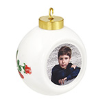 Boule de Noël en céramique