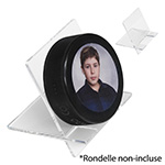 Présentoir pour rondelle de hockey